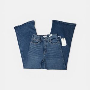 NWT Good American Good Skate Crop Wide Leg Jeans